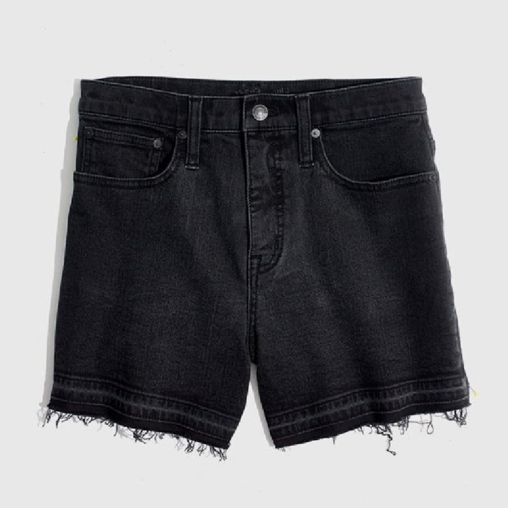 J Brand Zipper Black High Rise Denim Shorts